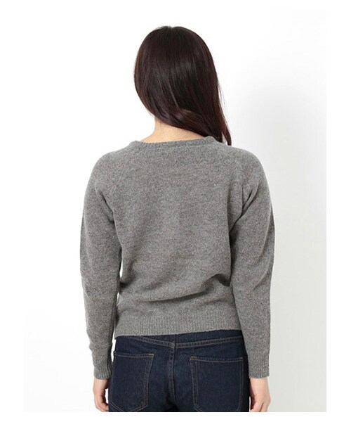 ehka sopo（エヘカソポ）の「クラシックカージャガードプルオーバー 1602201-42-13-11（ニット・セーター・レディース・杢グレー/イエロー/グリーン・M）」の6枚目の写真