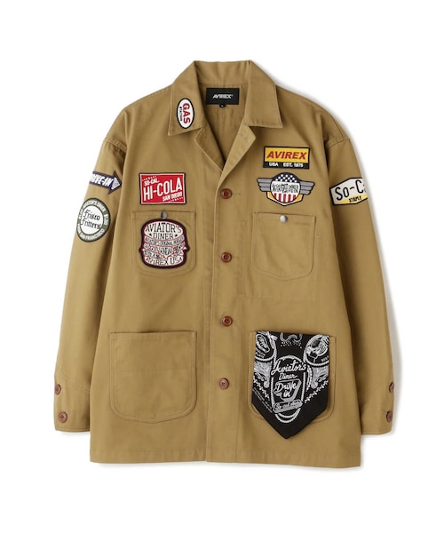 AVIREX（アヴィレックス）の「ANTIFOULING COVERALL JACKET / アンタイファウリング カバーオール ジャケット（ジャケット/アウター・カーキ/アザー/サックス・M/L/XL/2XL）」の14枚目の写真