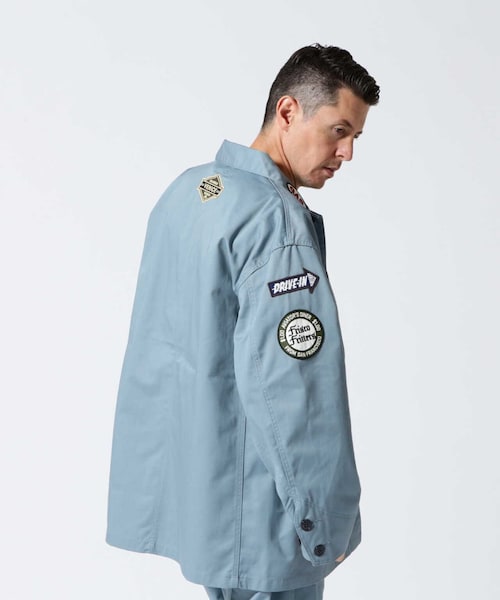 AVIREX（アヴィレックス）の「ANTIFOULING COVERALL JACKET / アンタイファウリング カバーオール ジャケット（ジャケット/アウター・カーキ/アザー/サックス・M/L/XL/2XL）」の4枚目の写真
