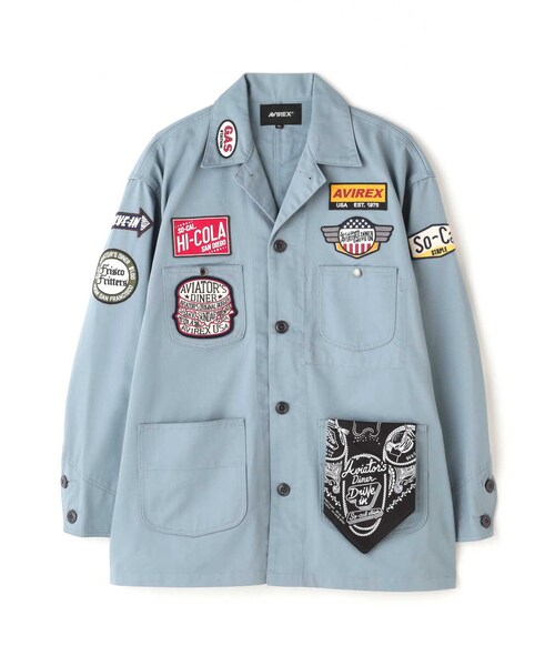 AVIREX（アヴィレックス）の「ANTIFOULING COVERALL JACKET / アンタイファウリング カバーオール ジャケット（ジャケット/アウター・カーキ/アザー/サックス・M/L/XL/2XL）」の6枚目の写真