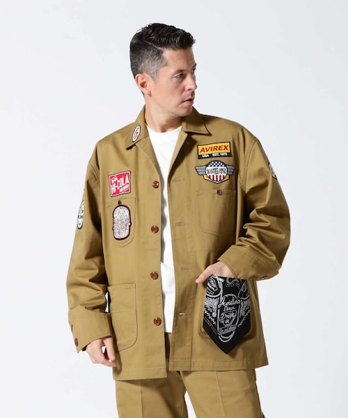 AVIREX（アヴィレックス）の「ANTIFOULING COVERALL JACKET / アンタイファウリング カバーオール ジャケット（ジャケット/アウター・カーキ/アザー/サックス・M/L/XL/2XL）」の11枚目の写真