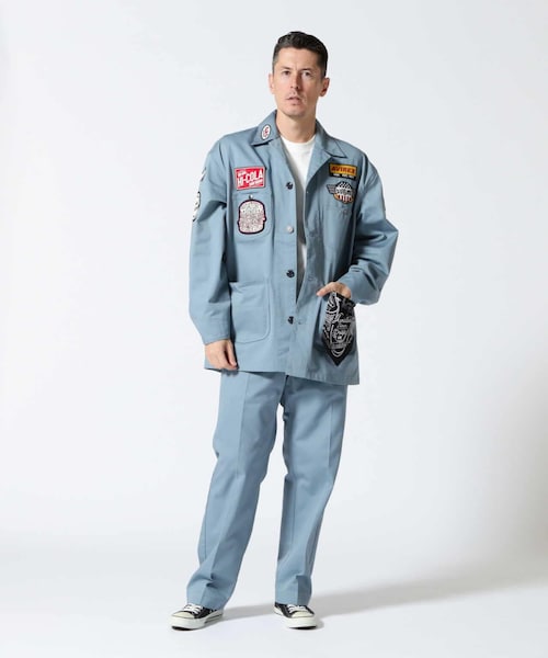 AVIREX（アヴィレックス）の「ANTIFOULING COVERALL JACKET / アンタイファウリング カバーオール ジャケット（ジャケット/アウター・カーキ/アザー/サックス・M/L/XL/2XL）」の5枚目の写真