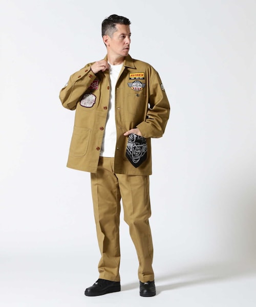 AVIREX カバーオール メカニックパンツ 上下セットアップ L AVIREX（アヴィレックス）の「《AVIREX × UNIVERSAL OVERALL