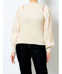 LAGUNAMOON | スリットスリーブコンビニットプルオーバー(ニット/セーター)