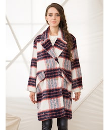 Shalex | Shalex Brushed Check Woolen Coat(その他アウター)