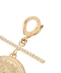 AZLEE 18KYG GODDESS SMALL DIA BARチャーム AZLEE 18KYG GODDESS SMALL DIA BARコインチャーム - メルカリ