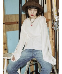 jouetie | ガーゼガーターシャツ(シャツ/ブラウス)