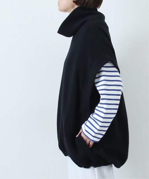 COGTHEBIGSMOKE GISELLE ROLLNECK GILLET 黒 JOURNAL STANDARD LUXE（ジャーナルスタンダード ラックス）の「【COG