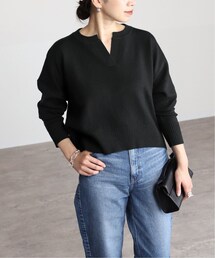 VERMEIL par iena（ヴェルメイユパーイエナ）の「Wフェイスヘンリーネックプルオーバー（その他）」