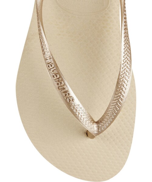 havaianas（ハワイアナス）の「Havaianas Slim rubber flip flops（サンダル・レディース・Gold・39/40/37/38/41/42/35/36）」の2枚目の写真