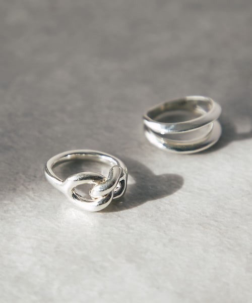 RIVE DROITE(リヴドロワ)の「予約【NINA&JULES(ニナエジュール)】ノットリング(リング・レディース・925シルバー・13)」の1枚目の写真