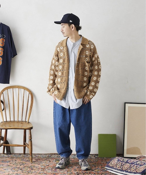 JOURNAL STANDARD relume（ジャーナルスタンダード　レリューム）の「《予約》CALIFORNIA クロシェアミ ニットカーディガン "FL"（その他・ブラック/M/L）」の22枚目の写真