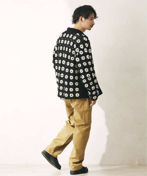 JOURNAL STANDARD relume（ジャーナルスタンダード　レリューム）の「《予約》CALIFORNIA クロシェアミ ニットカーディガン "FL"（その他・ブラック/M/L）」の5枚目の写真