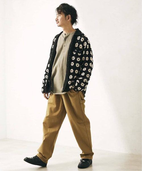 JOURNAL STANDARD relume（ジャーナルスタンダード　レリューム）の「《予約》CALIFORNIA クロシェアミ ニットカーディガン "FL"（その他・ブラック/M/L）」の4枚目の写真