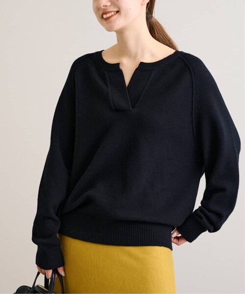 フレームワーク　リブニットスカート＆ヘンリーネックプルオーバーBR FRAMeWORK（フレームワーク）の「≪追加≫ミドルゲージ天竺ヘンリー