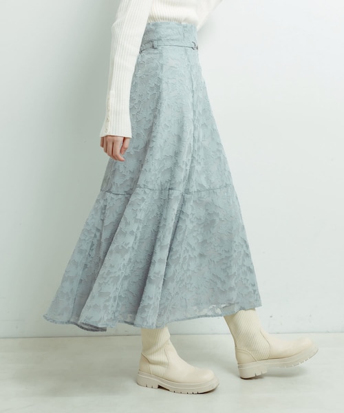 OLIVE des OLIVE（オリーブデオリーブ）の「【WEB限定カラーあり/リバイバル】ビットベルト付きフレアスカート（スカート・レディース・その他11/チェック/ミント/サックスブルー/スミクロ・FREE）」の3枚目の写真