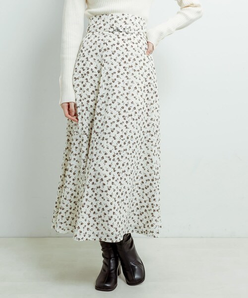 OLIVE des OLIVE（オリーブデオリーブ）の「【WEB限定カラーあり/リバイバル】ビットベルト付きフレアスカート（スカート・レディース・その他11/チェック/ミント/サックスブルー/スミクロ・FREE）」の2枚目の写真