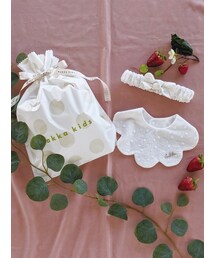 HAKKA BABY（ハッカベビー）の「［WEB限定・ベビー］スタイヘアバンドセット（ドット巾着袋付き）（アンダーウェア・キッズ）」