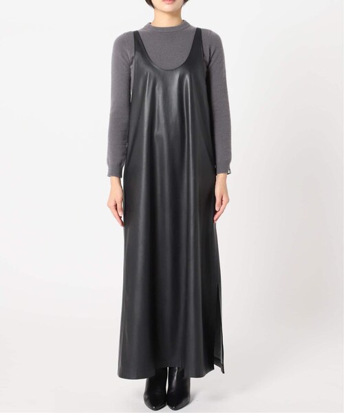 CITYSHOP(シティーショップ)の「《予約》FAUX LEATHER DRESS 3:ワンピース(ワンピース/ドレス・ブラック/(001)/36/在庫あり/38)」の15枚目の写真
