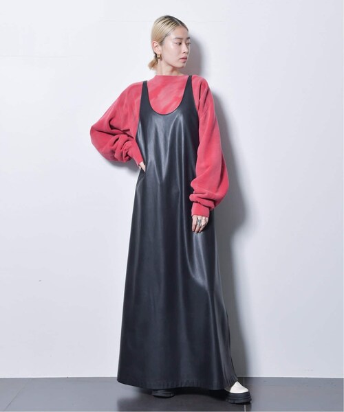 CITYSHOP(シティーショップ)の「《予約》FAUX LEATHER DRESS 3:ワンピース(ワンピース/ドレス・ブラック/(001)/36/在庫あり/38)」の7枚目の写真