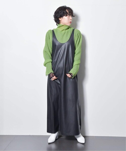CITYSHOP(シティーショップ)の「《予約》FAUX LEATHER DRESS 3:ワンピース(ワンピース/ドレス・ブラック/(001)/36/在庫あり/38)」の9枚目の写真