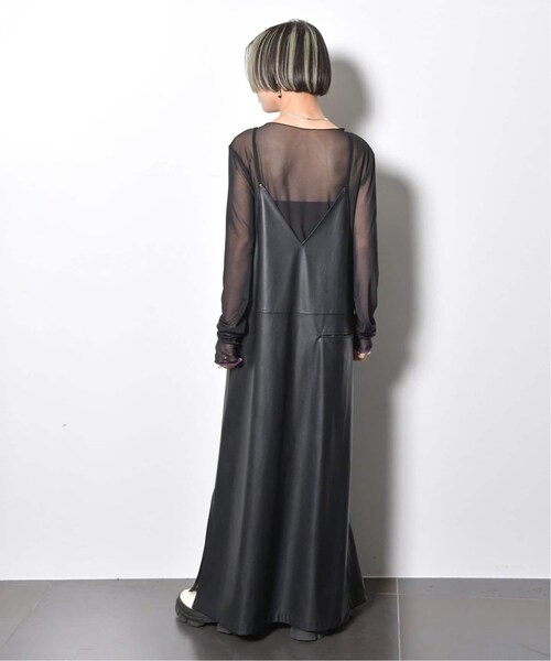 CITYSHOP(シティーショップ)の「《予約》FAUX LEATHER DRESS 3:ワンピース(ワンピース/ドレス・ブラック/(001)/36/在庫あり/38)」の12枚目の写真