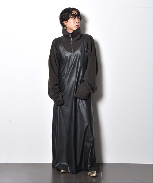 CITYSHOP(シティーショップ)の「《予約》FAUX LEATHER DRESS 3:ワンピース(ワンピース/ドレス・ブラック/(001)/36/在庫あり/38)」の14枚目の写真
