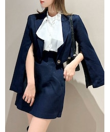 dazzlin | ショートスリーブジップジャケット(テーラードジャケット)