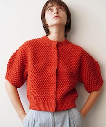 美品 CLANE DOT HALF SLEEVE KNIT CARDIGAN CLANE(クラネ) DOT LINE HALF SLEEVE KNIT CARDIGAN - COLDBECK