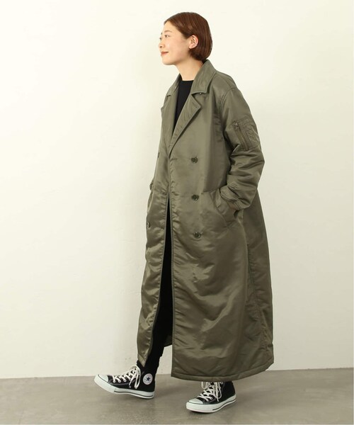JOURNAL STANDARD LUXE ナイロンナカワタミリタリーリブコート JOURNAL STANDARD LUXE ジャケット ナイロンジャケット ナイロン
