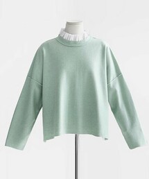 DHOLIC | フリルハイネックレイヤードブラウス(シャツ/ブラウス)