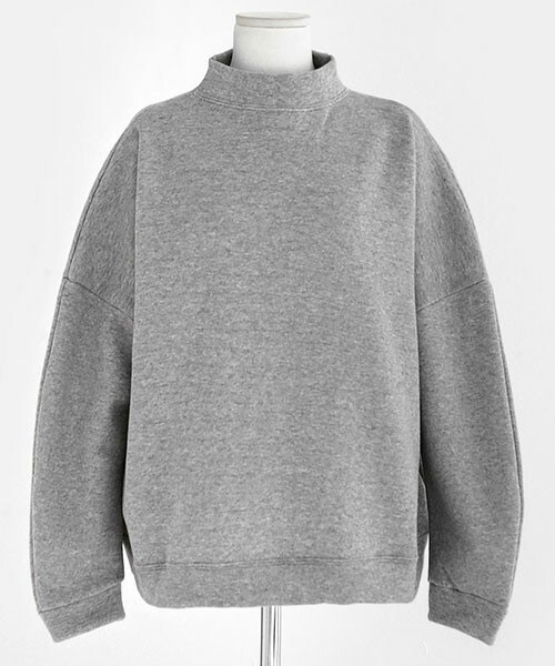 DHOLIC（ディーホリック）の「ハイネックスウェットプルオーバー（スウェット・レディース・ライトピンク/アイボリー/カーキ/グレー・free）」の3枚目の写真