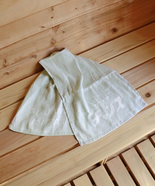 3coins（3coins）の「【サウナイキタイ】銭湯タオル（その他雑貨・レディース・アイボリー/グリーン/グレー・0）」の2枚目の写真