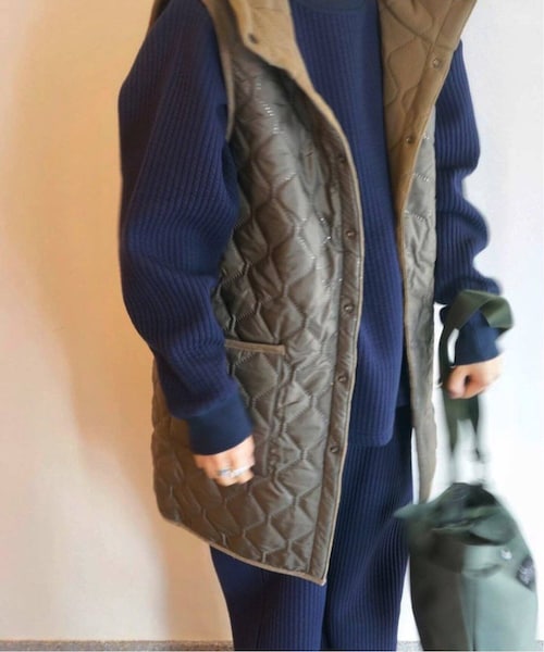 チマラCHIMALA QUILTED CREWNECK TOP JOURNAL STANDARD LUXE（ジャーナルスタンダード ラックス）の
