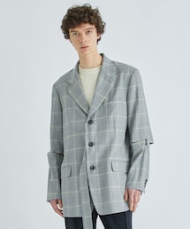 UJOH（ウジョー）の「Ring Joint Sleeve JKT（Glen Check Wool