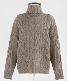 DHOLIC | パステルカラータートルケーブルニット(ニット/セーター)