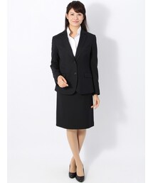 THE SUIT COMPANY スーツカンパニー レディース ウール レディス⭐︎キレイめ♪ウールVカラースーツ｜THE SUIT COMPANY