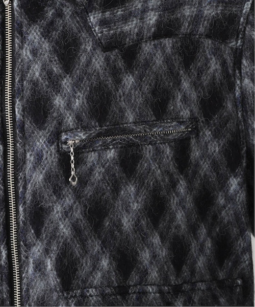 ジャケット・アウター DAIRIKU Mohair Argyle Check Work Jacket 417 EDIFICE（フォーワンセブンエディフィス）の「別注 Mohair Argyle