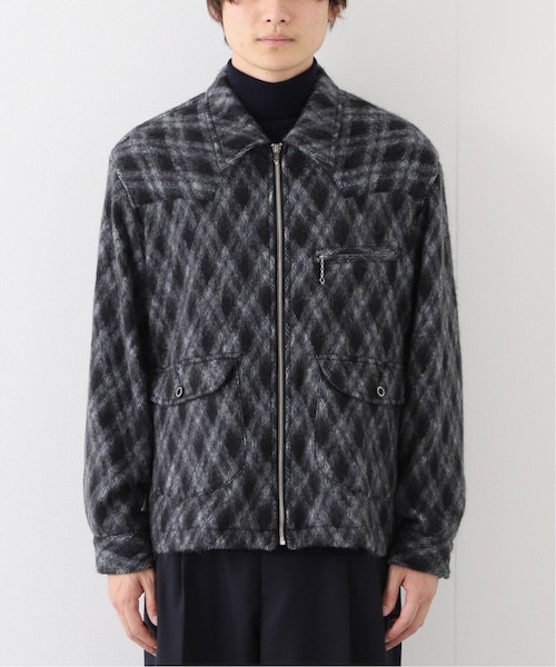 ジャケット・アウター DAIRIKU Mohair Argyle Check Work Jacket 417 EDIFICE（フォーワンセブンエディフィス）の「別注 Mohair Argyle