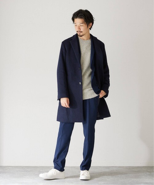 417 EDIFICE ライトリードロップ カシミヤブレンドチェスターコート 417 EDIFICE（フォーワンセブンエディフィス）の「カシミヤブレンド