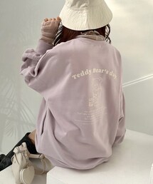 OLIVE des OLIVE | 【WEB限定カラーあり】バックプリントチュニックスウェット(スウェット)