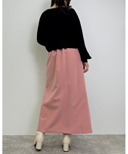 INGNI(イング)の「【春の新作】ビット付スリットナロー/スカート(スカート・レディース・アイボリー/クロ/ピンク・F)」の13枚目の写真