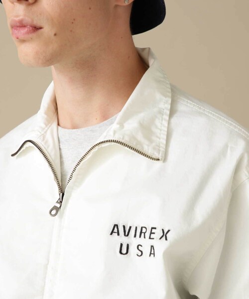 AVIREX（アヴィレックス）の「【先行予約 1月中旬-1月下旬入荷予定】DRIZZLER JACKET U.S.FLAG / ドリズラー ジャケット USフラッグ（ジャケット/アウター・ホワイト/レモン・M/L/XL/2XL）」の12枚目の写真
