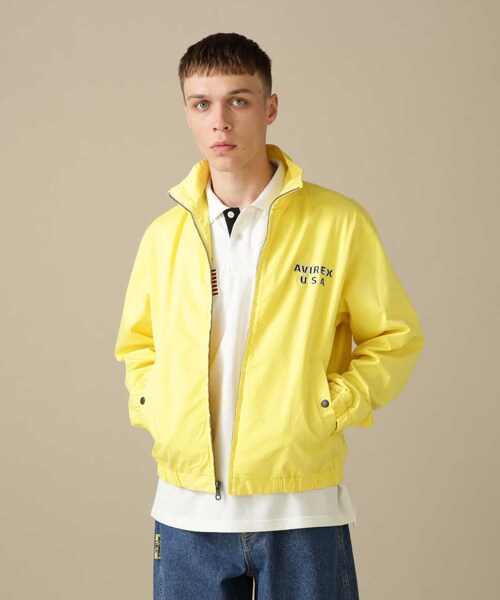 AVIREX（アヴィレックス）の「【先行予約 1月中旬-1月下旬入荷予定】DRIZZLER JACKET U.S.FLAG / ドリズラー ジャケット USフラッグ（ジャケット/アウター・ホワイト/レモン・M/L/XL/2XL）」の2枚目の写真