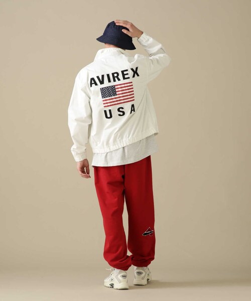 AVIREX（アヴィレックス）の「【先行予約 1月中旬-1月下旬入荷予定】DRIZZLER JACKET U.S.FLAG / ドリズラー ジャケット USフラッグ（ジャケット/アウター・ホワイト/レモン・M/L/XL/2XL）」の7枚目の写真