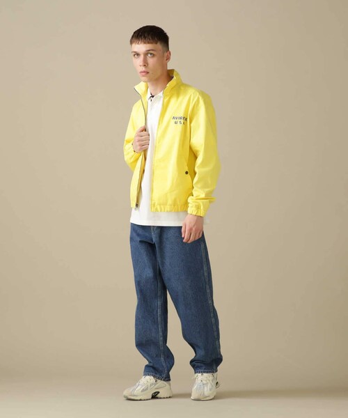 AVIREX（アヴィレックス）の「【先行予約 1月中旬-1月下旬入荷予定】DRIZZLER JACKET U.S.FLAG / ドリズラー ジャケット USフラッグ（ジャケット/アウター・ホワイト/レモン・M/L/XL/2XL）」の4枚目の写真