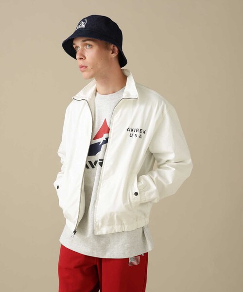 AVIREX（アヴィレックス）の「【先行予約 1月中旬-1月下旬入荷予定】DRIZZLER JACKET U.S.FLAG / ドリズラー ジャケット USフラッグ（ジャケット/アウター・ホワイト/レモン・M/L/XL/2XL）」の6枚目の写真