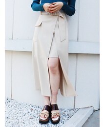 MURUA | ワイドベルトラップスカート(スカート)