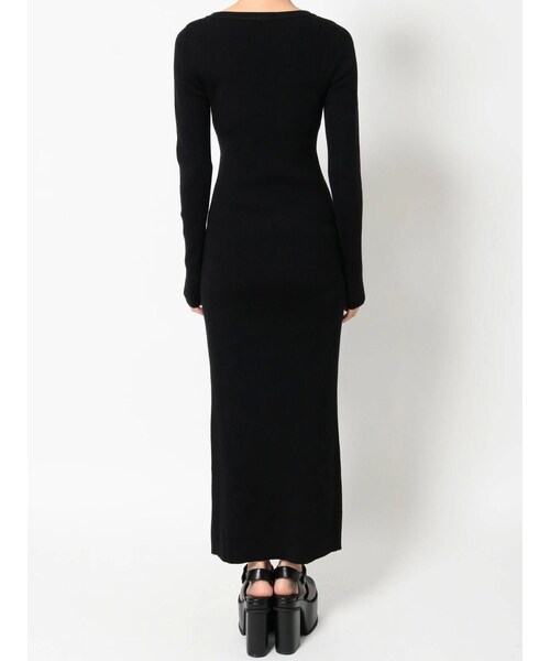 EMODA(エモダ)の「カーブスリットマキシニットワンピース(ワンピース・ベージュ/グレー/ブラック・F)」の15枚目の写真