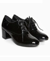 DHOLIC | 5cmヒールブラックオックスフォードシューズ(ドレスシューズ)